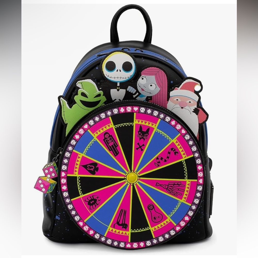 Loungefly Disney Nightmare Before Christmas Oogie Boogie Wheel Mini Backpack